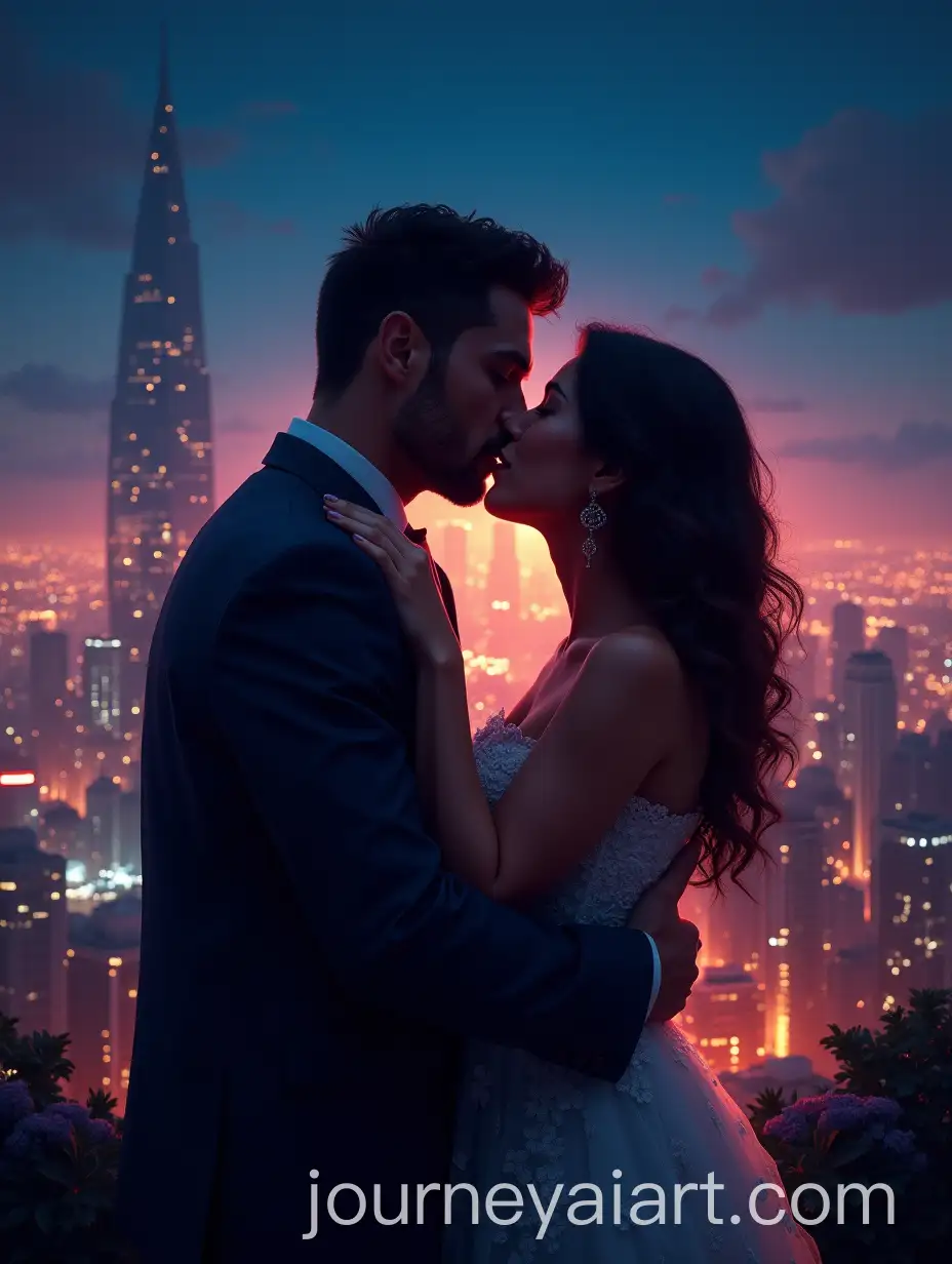 Romantic-Kiss-in-Urban-Night-Scene