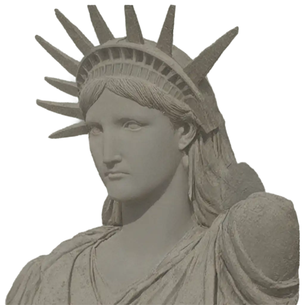 sand statue of liberty