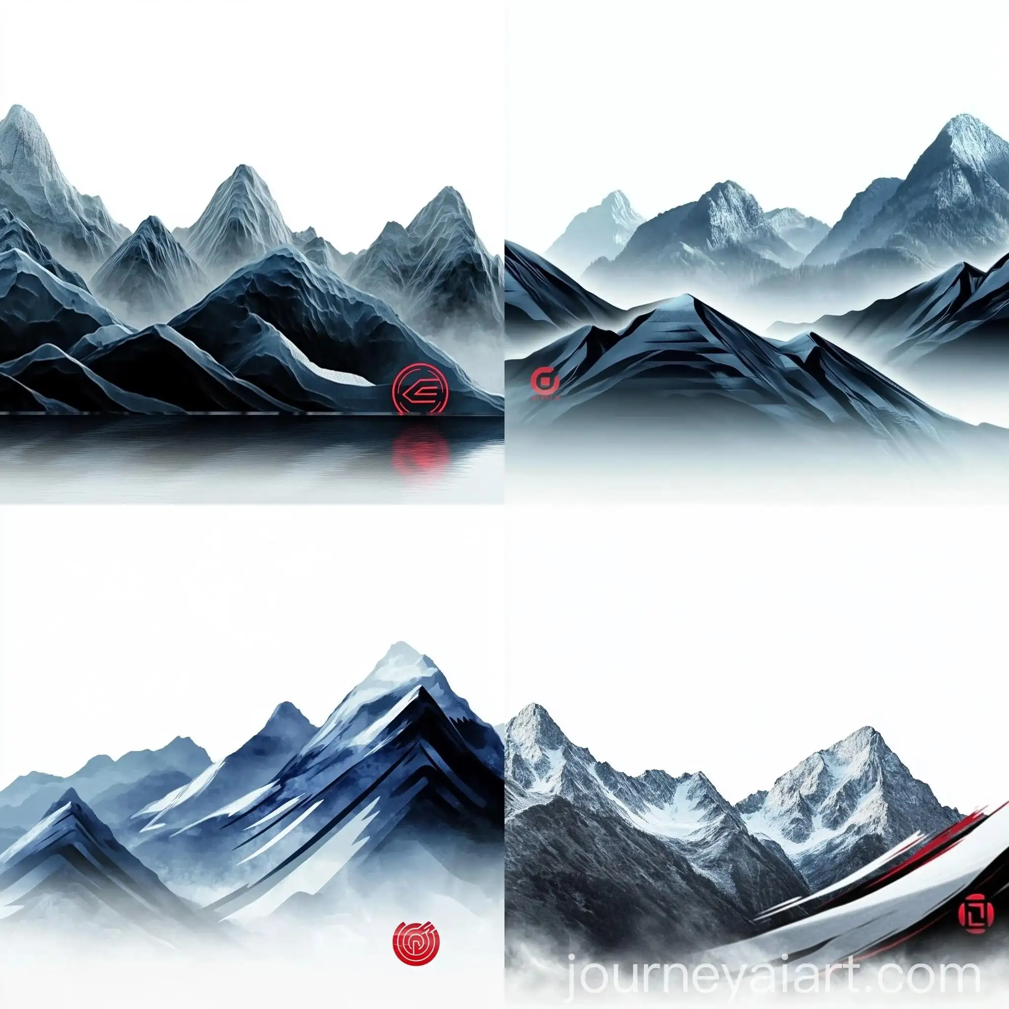 Mountain-Landscape-with-White-Background