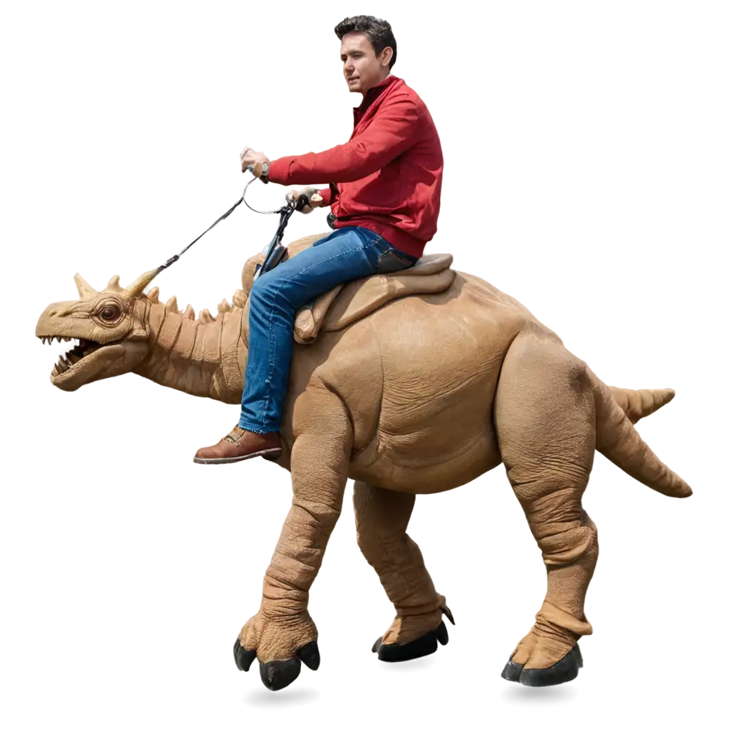 Man-Riding-Triceratops-PNG-Stunning-Dinosaur-Adventure-in-Clear-HighQuality-Format