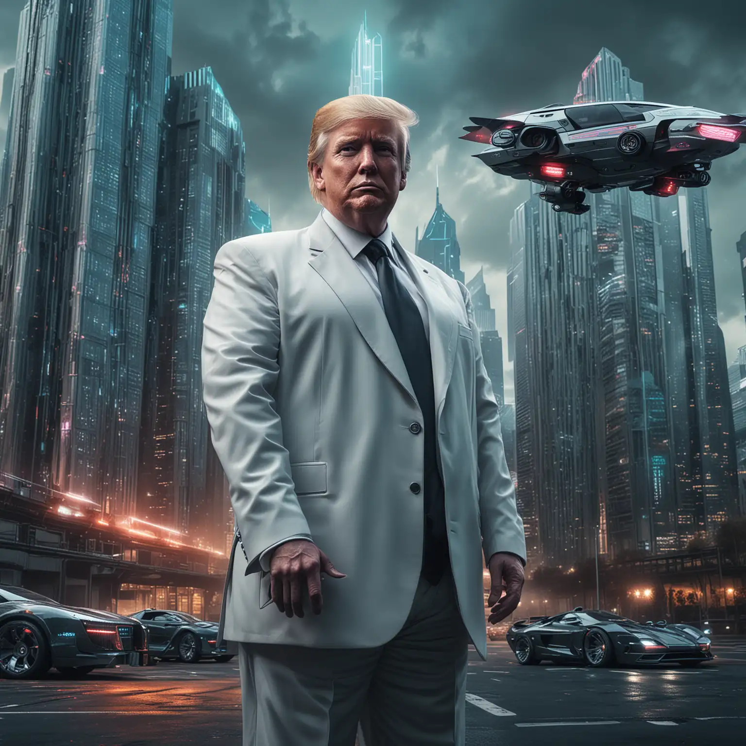 Donald-Trump-in-HighTech-LED-Suit-Posing-in-Cyberpunk-Cityscape