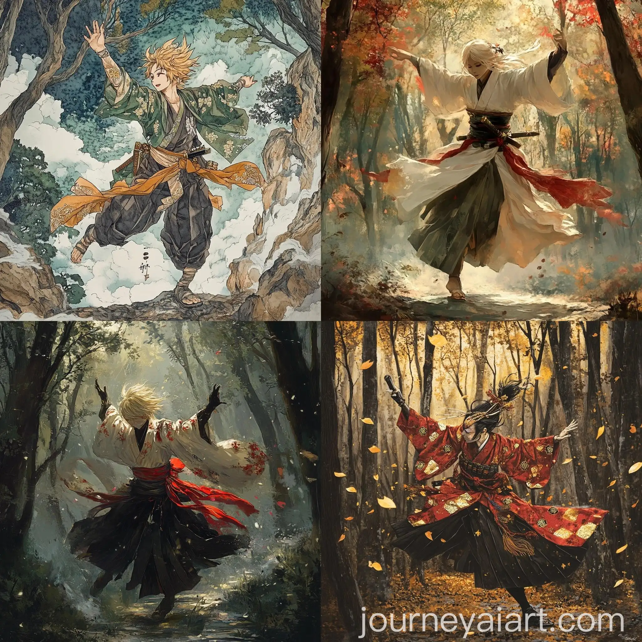 Rengoku-Kyojuro-Dancing-in-Forest