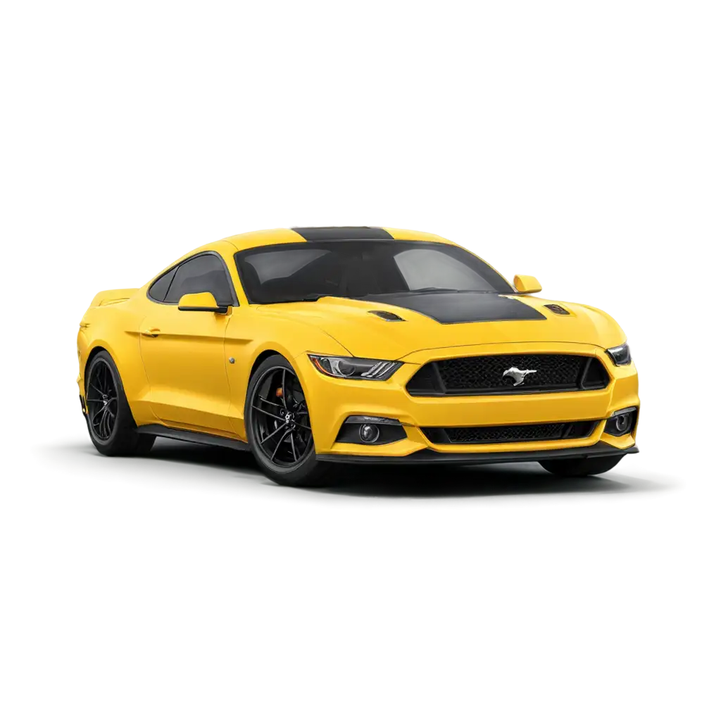 HighQuality-Yellow-Mustang-GT-PNG-Image-for-Automotive-Enthusiasts