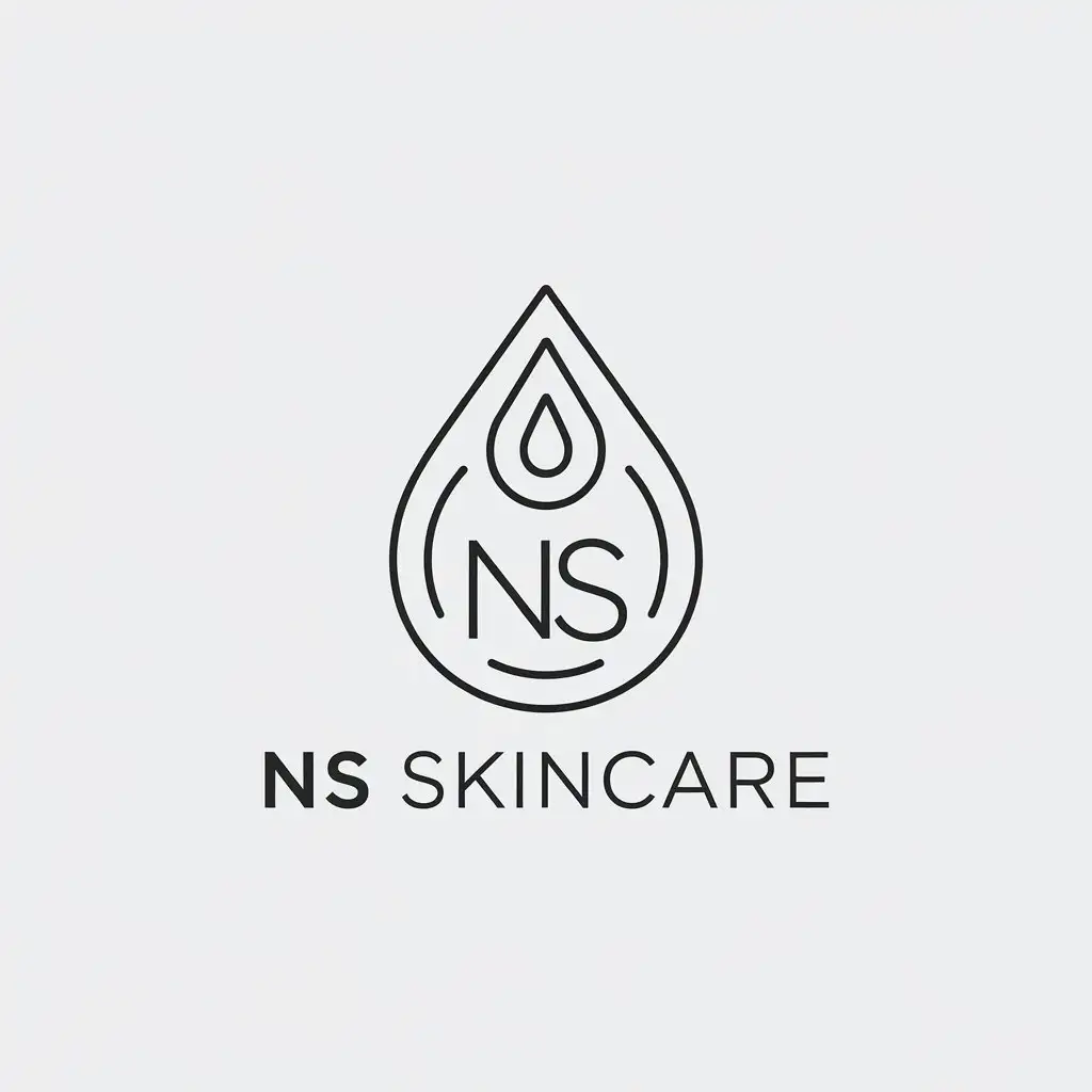 LOGO-Design-For-NS-Skincare-Minimalistic-Drop-Symbol-for-Beauty-Spa-Industry