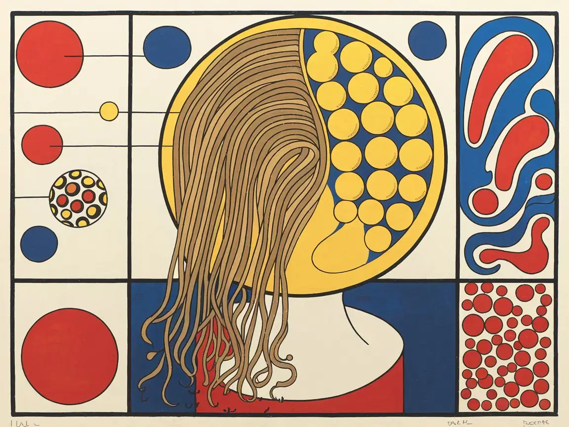 Abstract-Hair-Concept-Art-Inspired-by-Mondrian-and-Kusama-with-Primitivism-Elements