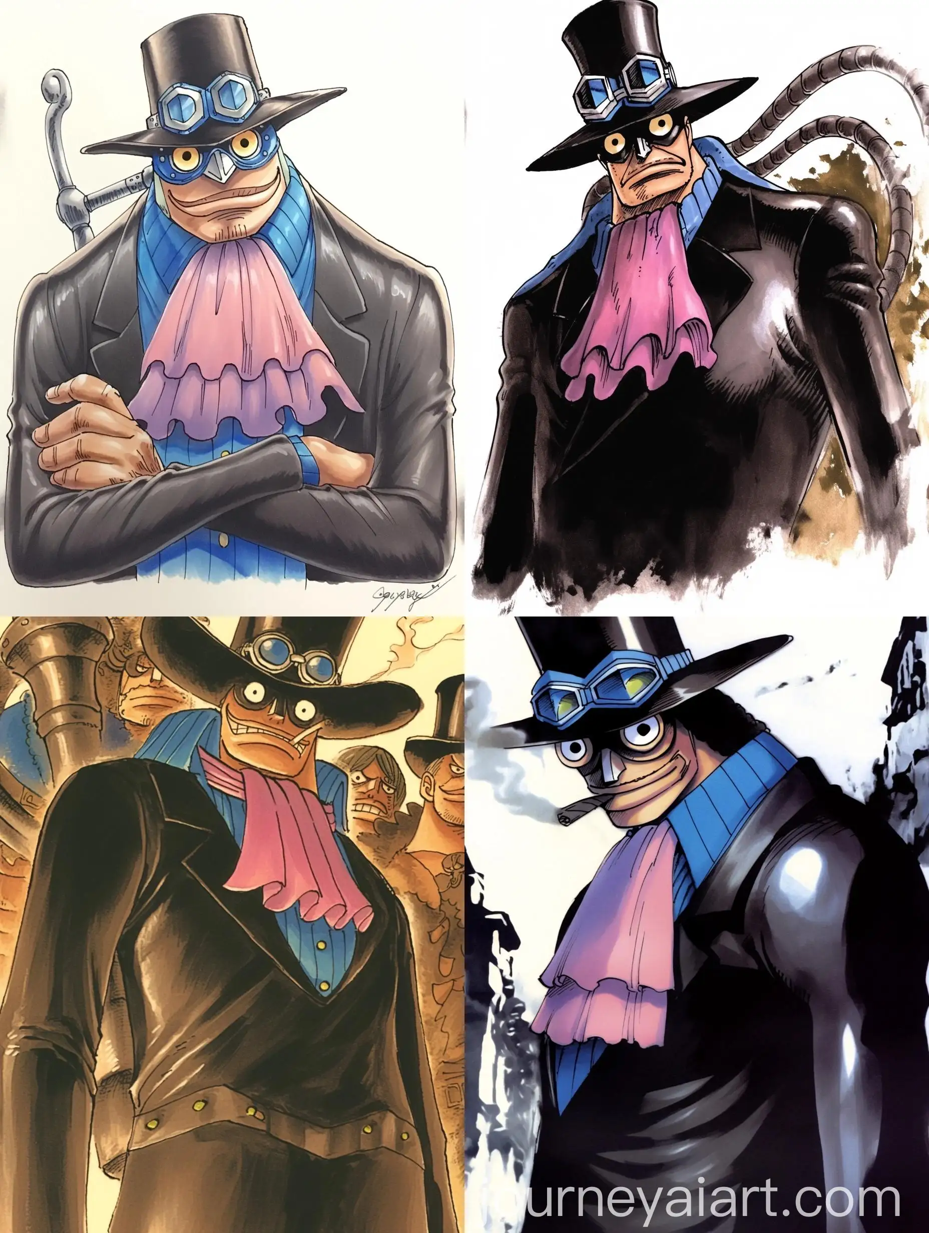 Admiral-Man-Character-Manga-Painting-with-Copic-Style