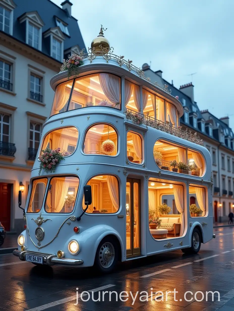 Futuristic-Luxury-Mobile-Mansion-on-a-Modern-Bus-in-European-City-at-Twilight