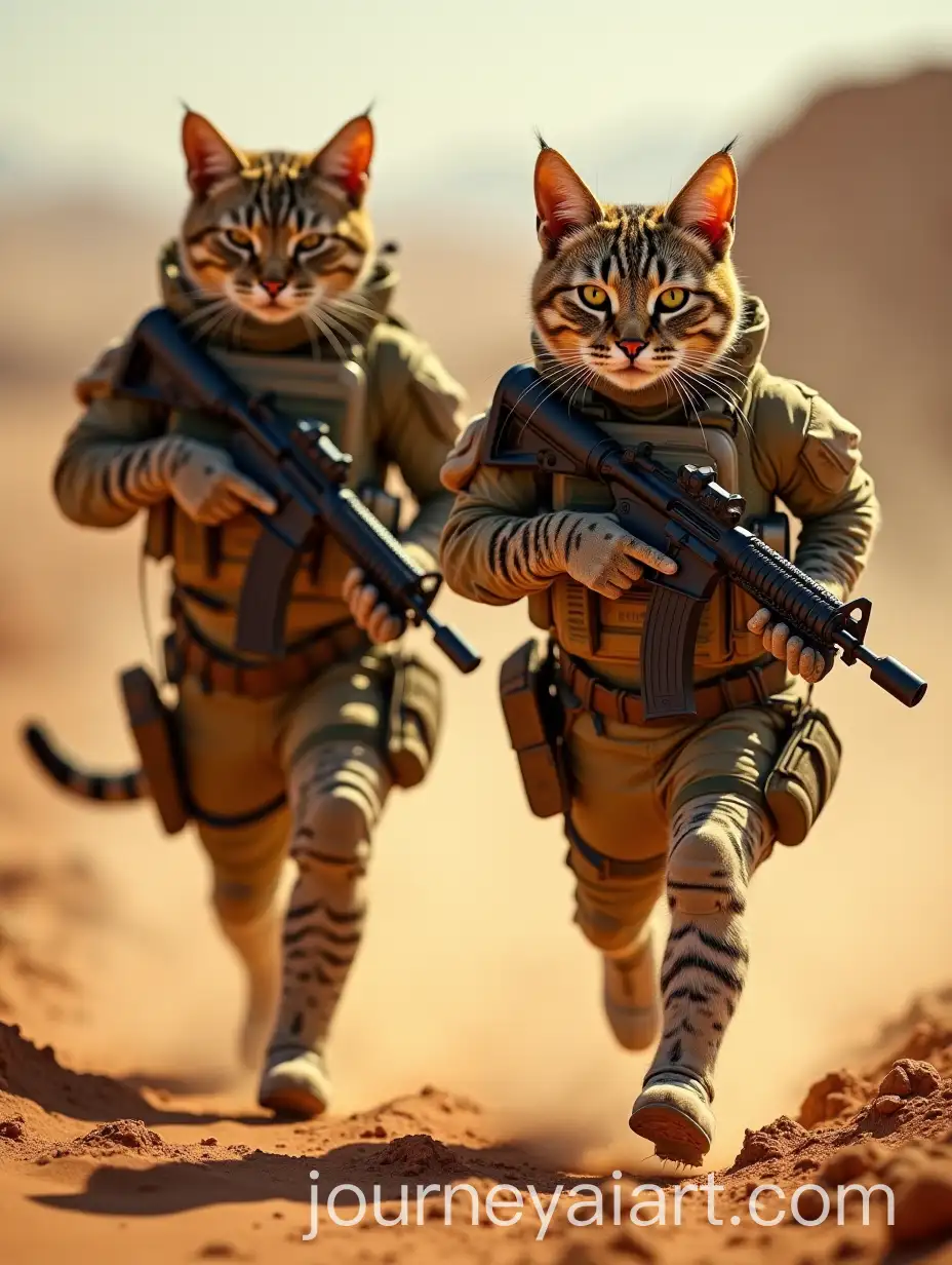 Humanoid-Cats-in-Tactical-Military-Gear-Charging-in-a-Desert-Battlefield