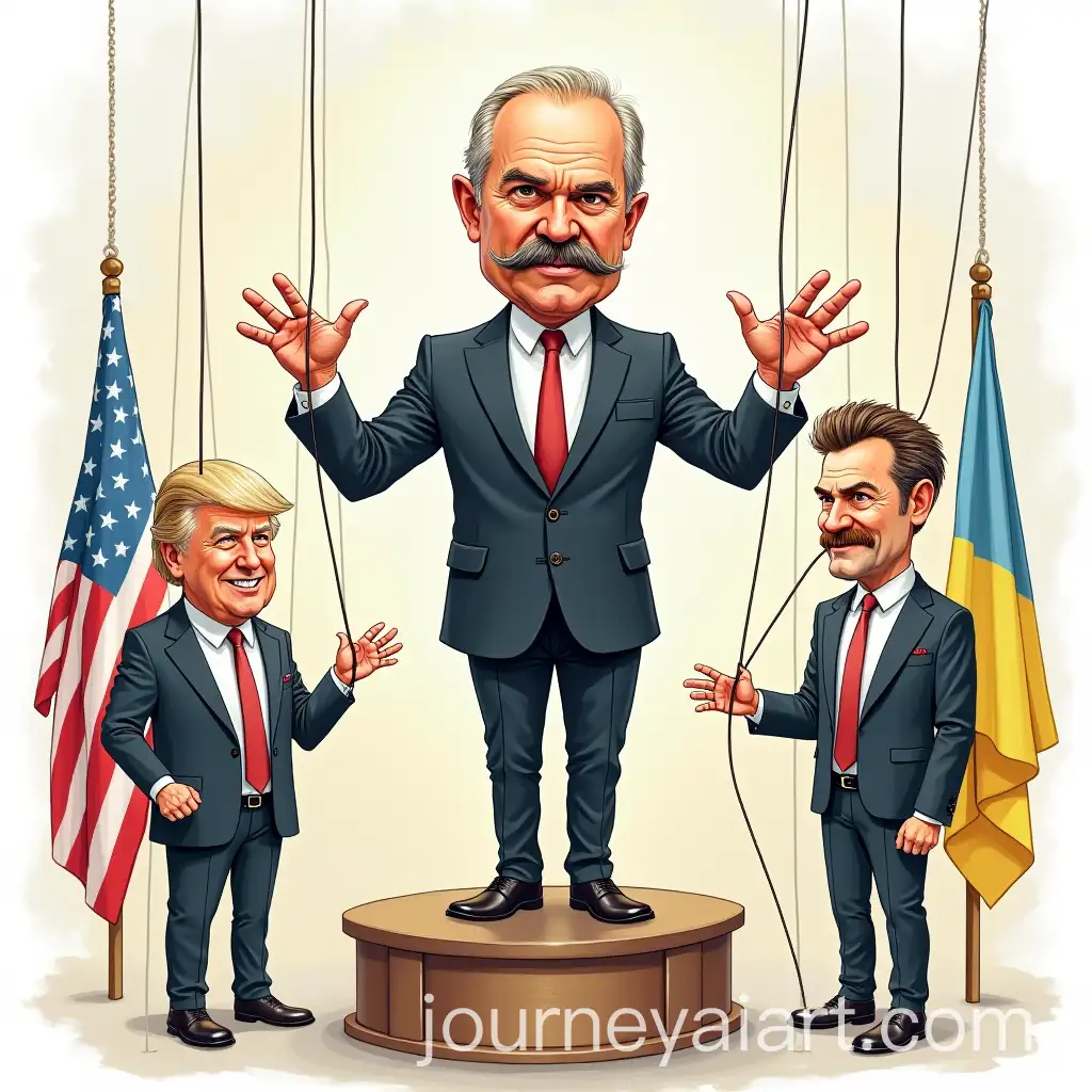Political-Caricature-of-Aleksandr-Lukashenko-as-Puppeteer-with-Donald-Trump-and-Volodymyr-Zelensky