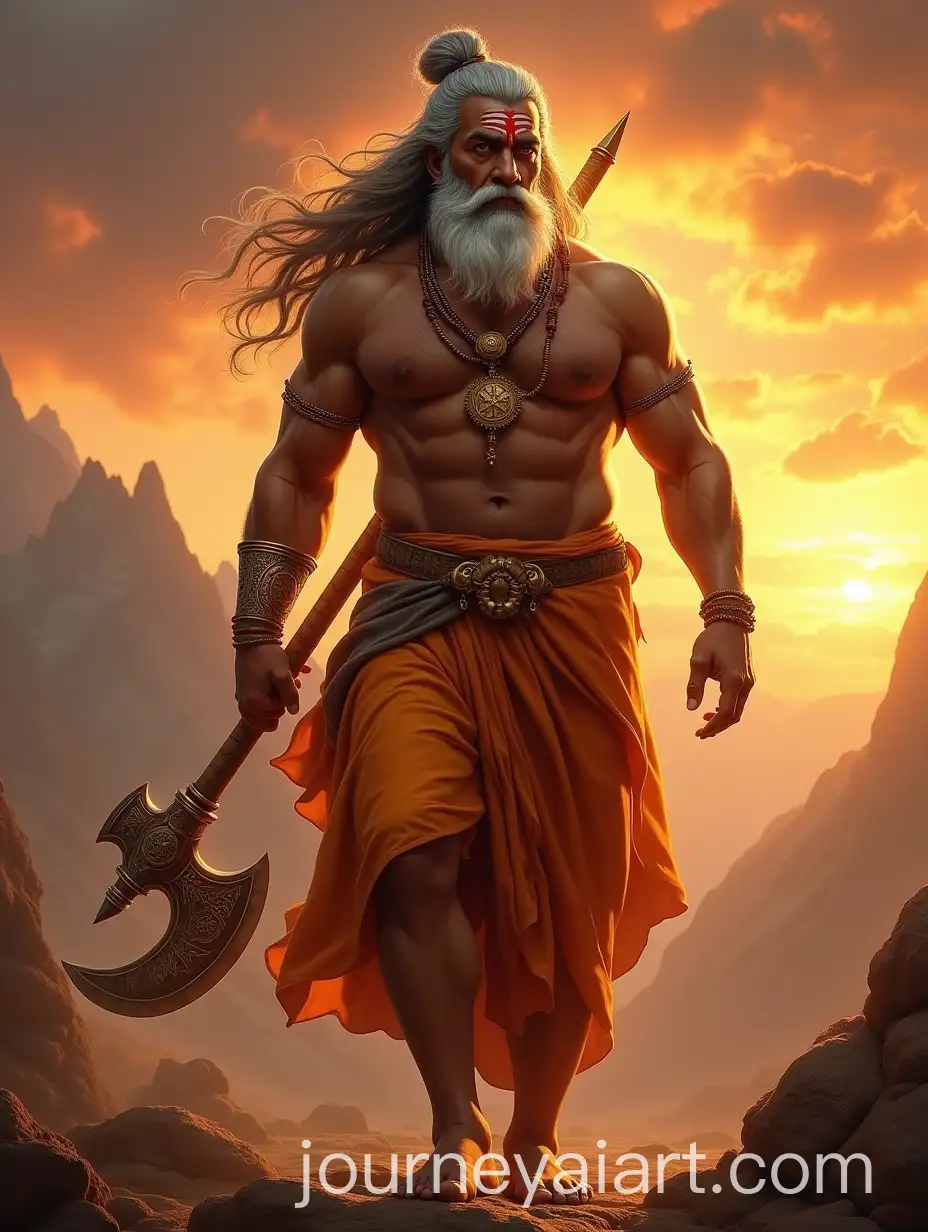Mighty-Lord-Parshuram-in-a-Divine-Battle-Stance