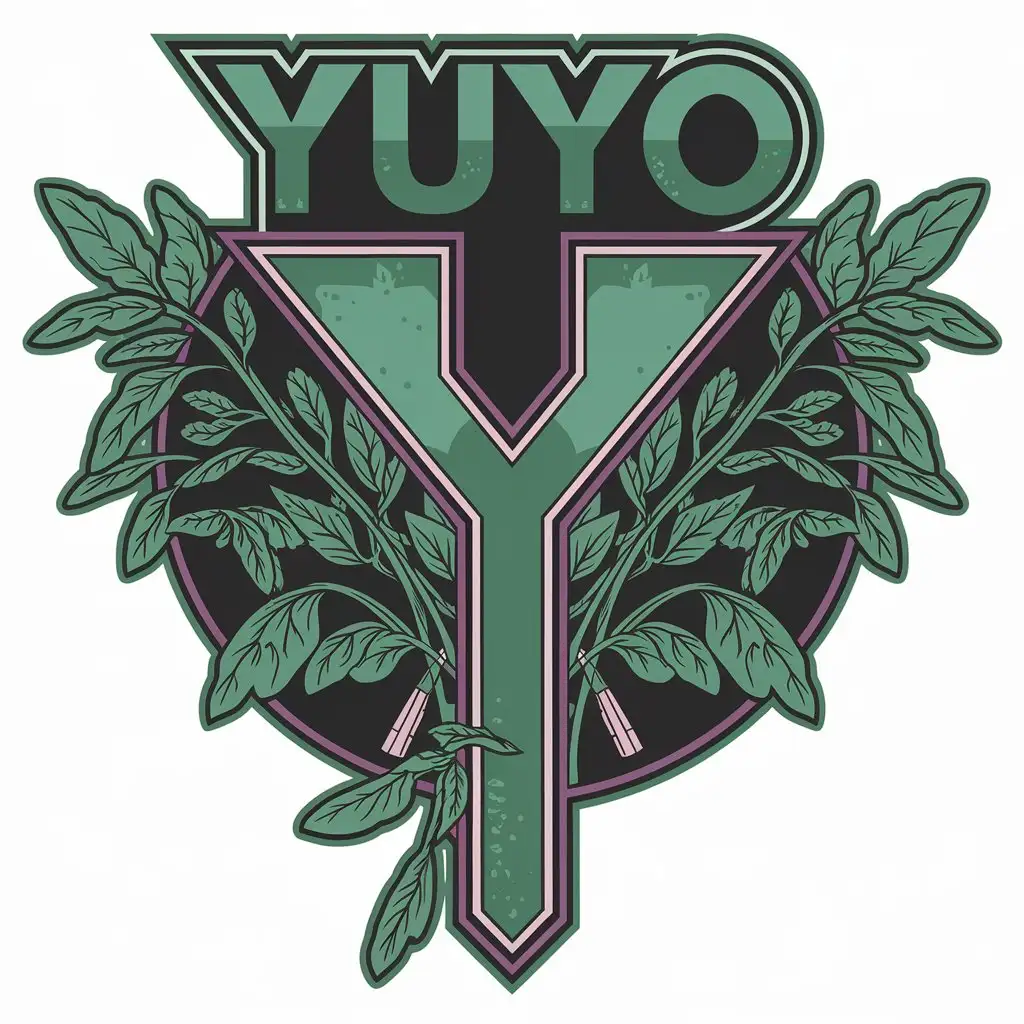 LOGO Design for YUYO Modern HerbInspired Symbol for Entertainment Industry