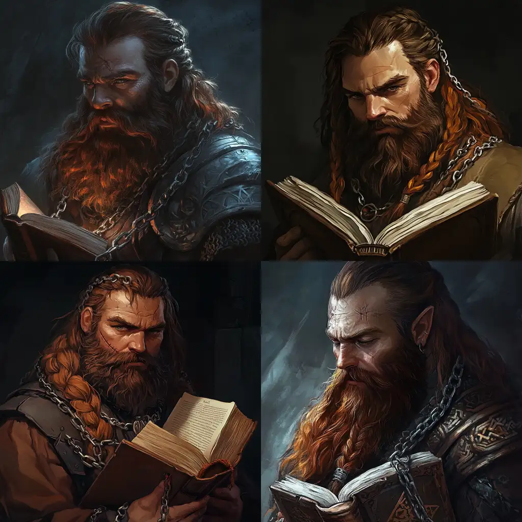 Dwarf-with-Dark-GingerDwarf-with-Ginger-Beard-Beard-and-Long-Hair-Fantasy-and-Anime-Style