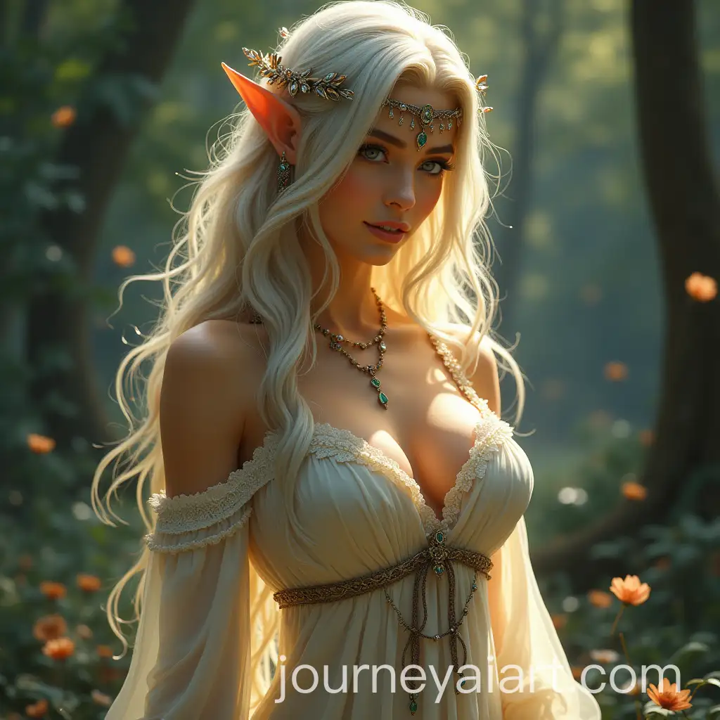 Enchanting-Elven-Beauty-with-Flowing-Robes-and-Magical-Aura