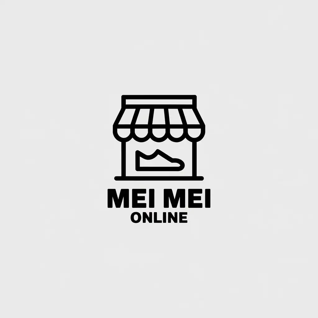 LOGO-Design-for-Mei-Mei-Online-Minimalistic-Shoe-Store-Symbol-on-Clear-Background