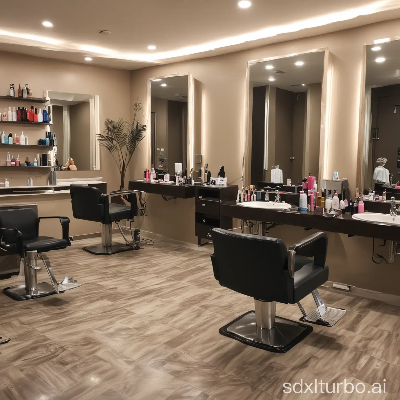 Modern-Hair-Salon-Interior-with-Stylish-Hairstyling-Stations