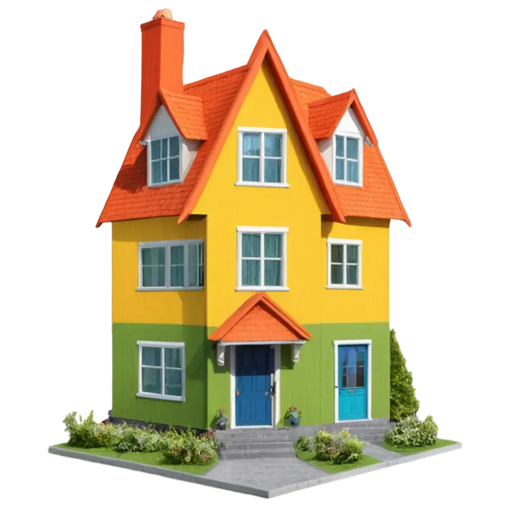 Realistic-ColourfulPNG-Image-Prompt-Analysis-House-PNG-Image-for-Design-and-Web-Use