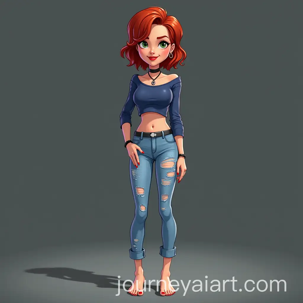Mary-Jane-Watson-from-SpiderMan-2003-Animated-Series-in-Casual-Home-Outfit