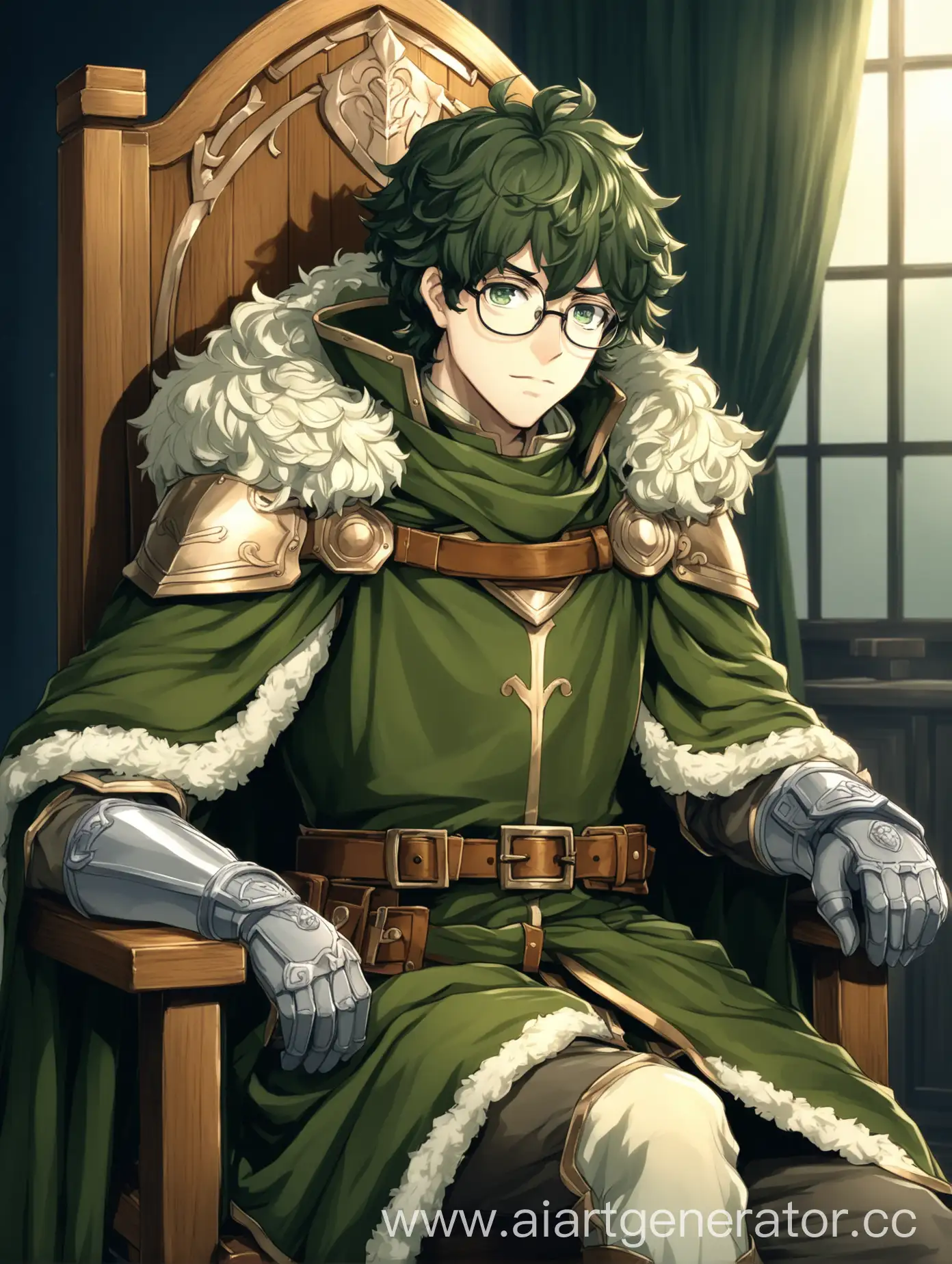 Shield-Hero-in-Glasses-Sitting-on-Chair