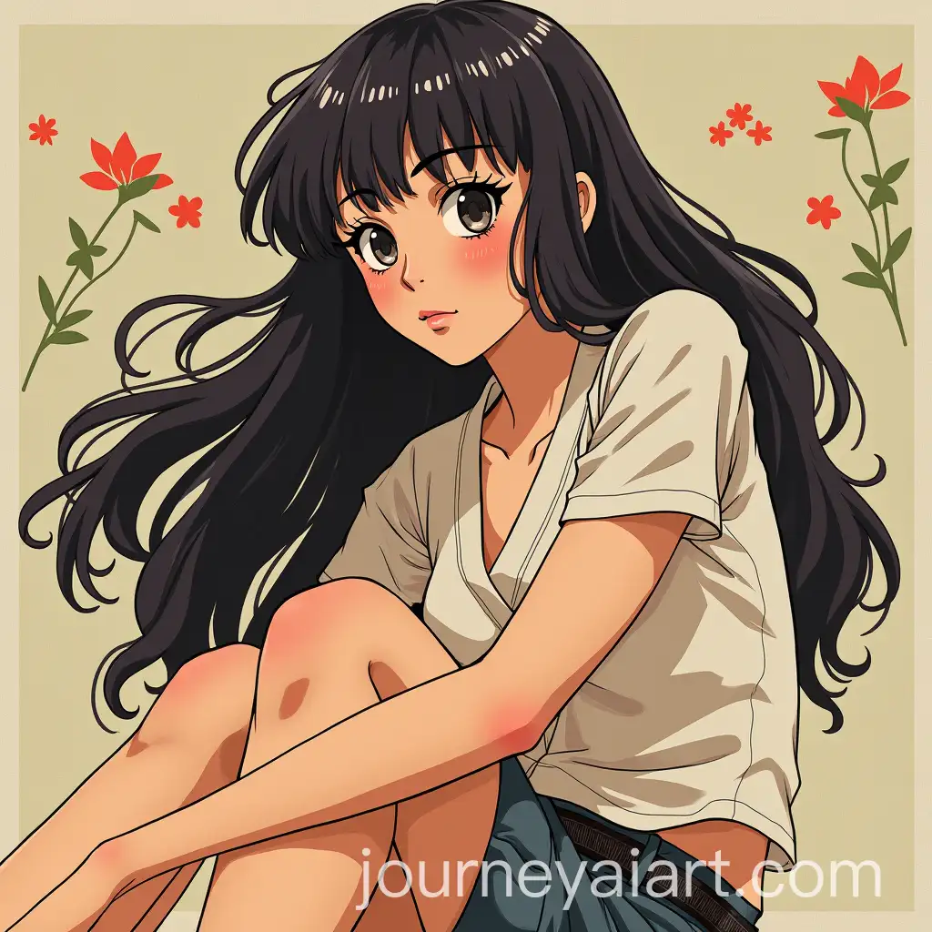 Fujiko-Fuji-Inspired-Artistic-Portrait-in-a-MinimalistAI-Art-Prompt-Expansion-Style