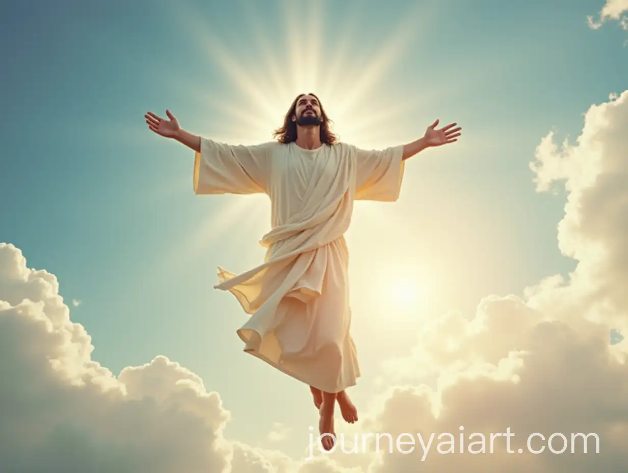 Photorealistic-Image-of-Jesus-in-the-Sky-Representing-Joy