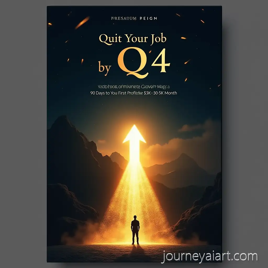 Quit-Your-Job-by-Q4-SideHustle-Launch-Map-Cover-Design-for-Financial-Freedom