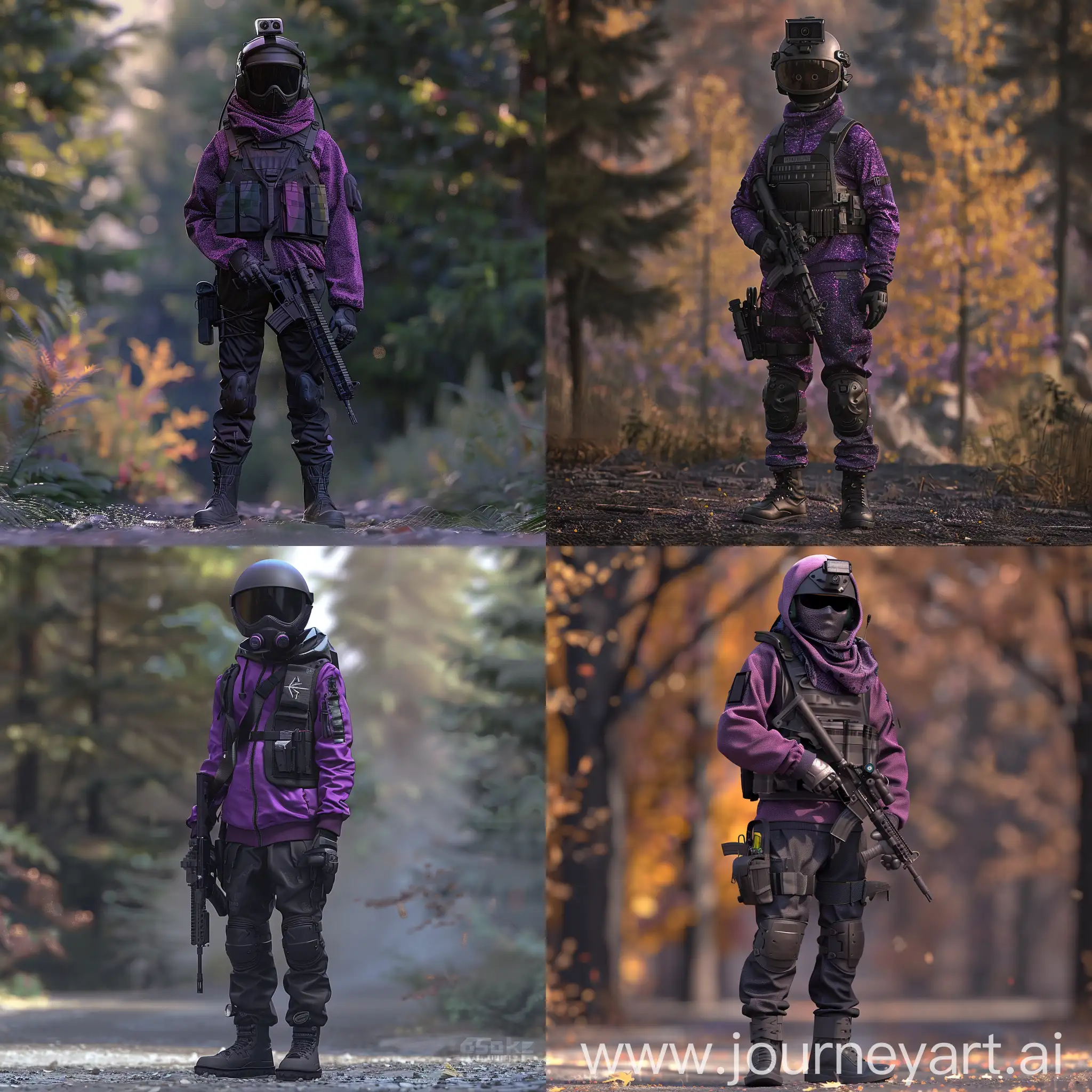 Young-Man-in-Tactical-Gear-with-Airsoft-Gun-in-Forest-Setting