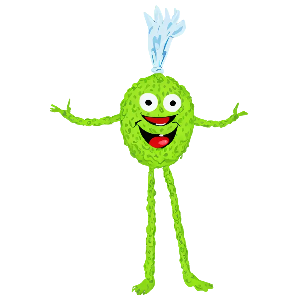 Germ-Cartoon-PNG-Image-HighQuality-and-Fun-Representation-for-Various-Uses