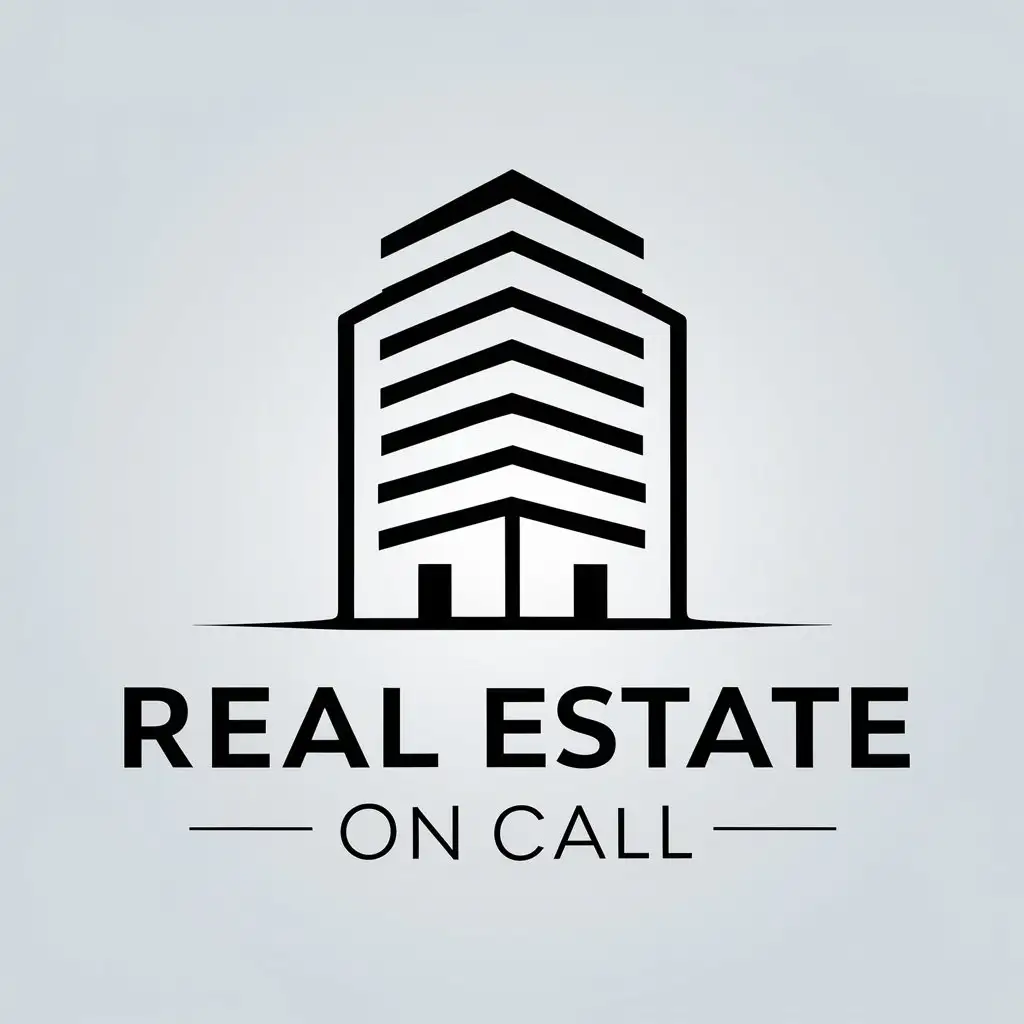 LOGO-Design-for-Real-Estate-on-Call-Modern-MultiStory-Building-Icon