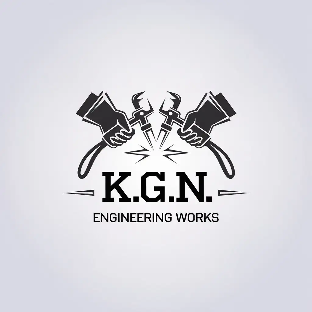 LOGO-Design-for-KGN-ENGINEERING-WORKS-Aesthetic-Welding-Symbol-in-Minimalistic-Style-for-Construction-Industry