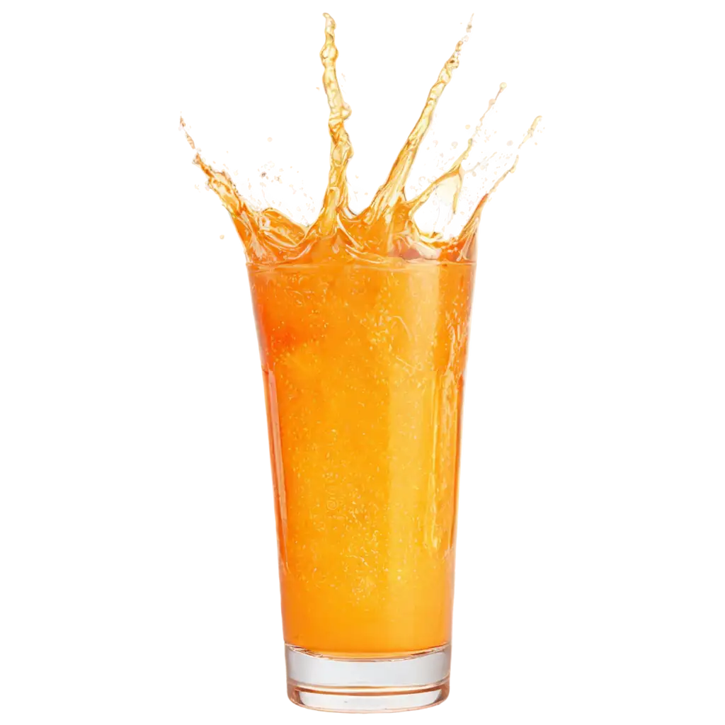 Vibrant-PNG-of-a-Glass-Tumbler-with-Orange-Water-Splashing-Upwards-for-Stunning-Visual-Impact