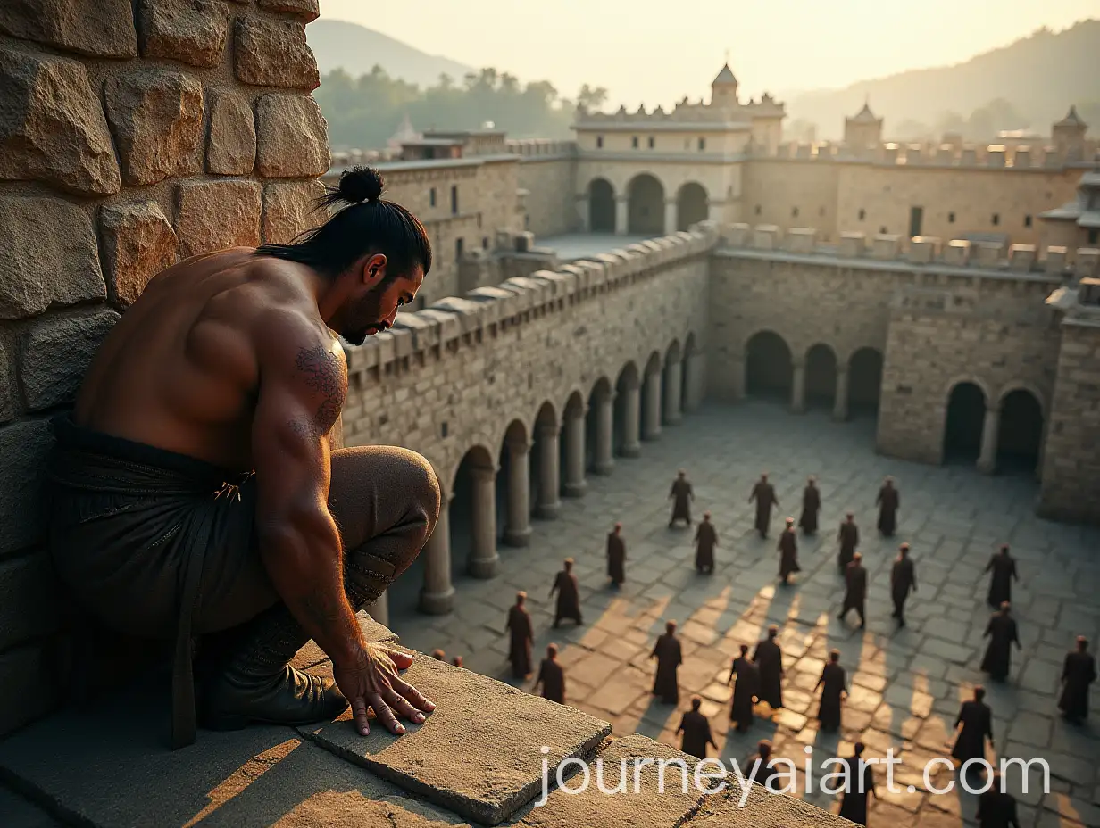 Martial-Arts-Training-in-an-Ancient-Monastery-Courtyard-at-Dawn