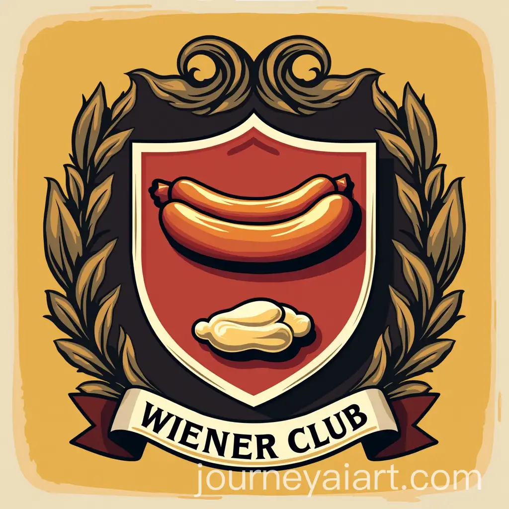 Family-Crest-of-the-Wiener-Club-Featuring-Sausages-and-Condiments
