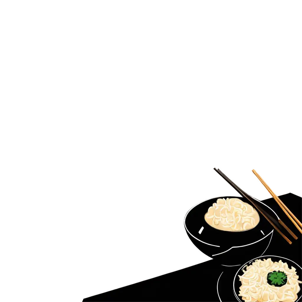 Black-and-White-Japanese-Food-PNG-Background-Clean-Line-Art-Design