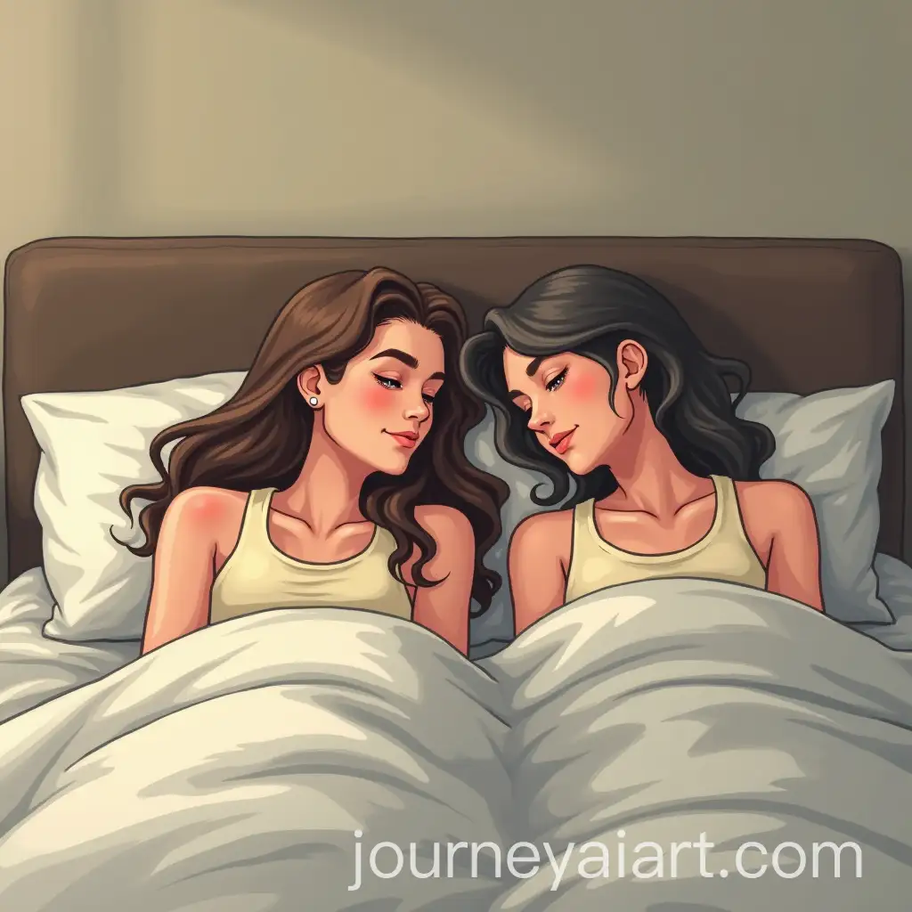 Two-Adults-Relaxing-in-Bed-Together