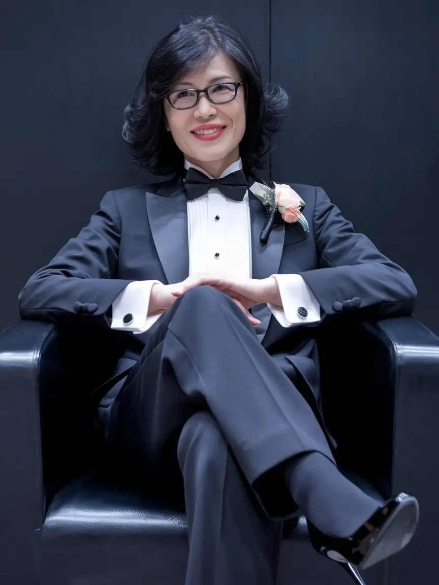 Vivacious-45YearOld-Chinese-Woman-in-Elegant-Tuxedo