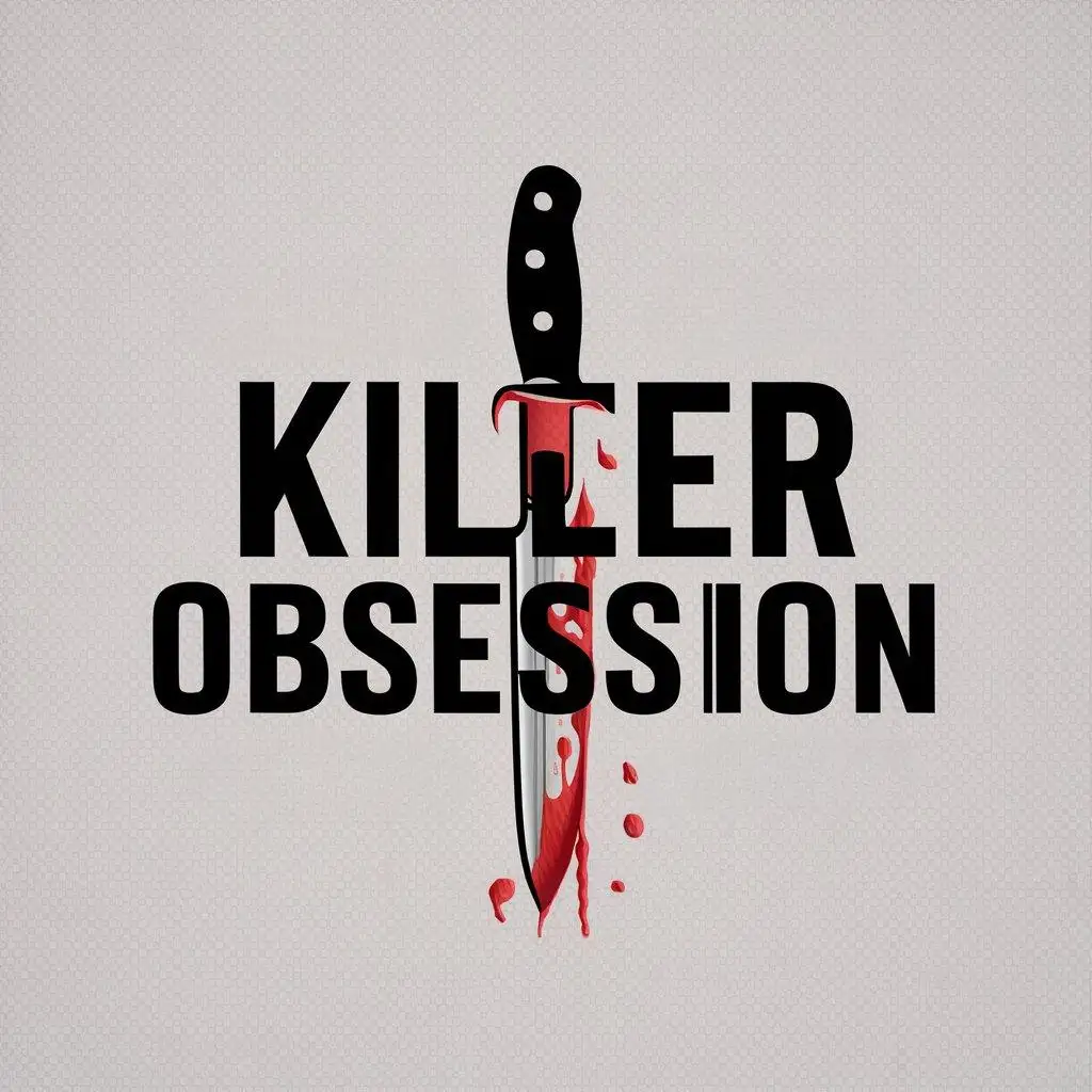 LOGO-Design-for-Killer-Obsession-Realistic-Bloody-Knife-in-Others-Industry