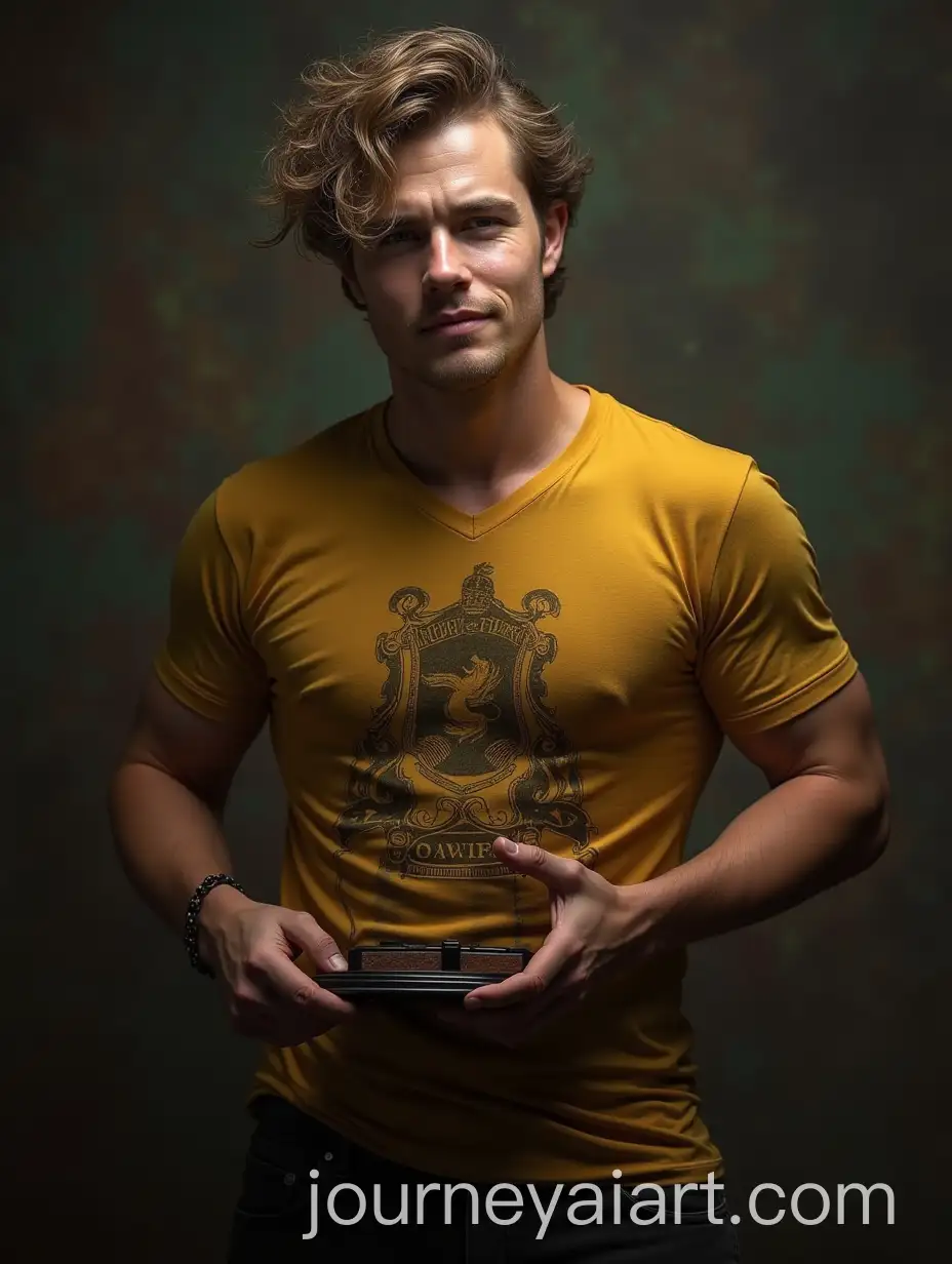 Triwizard-Champion-in-Hufflepuff-House-Uniform-at-Hogwarts