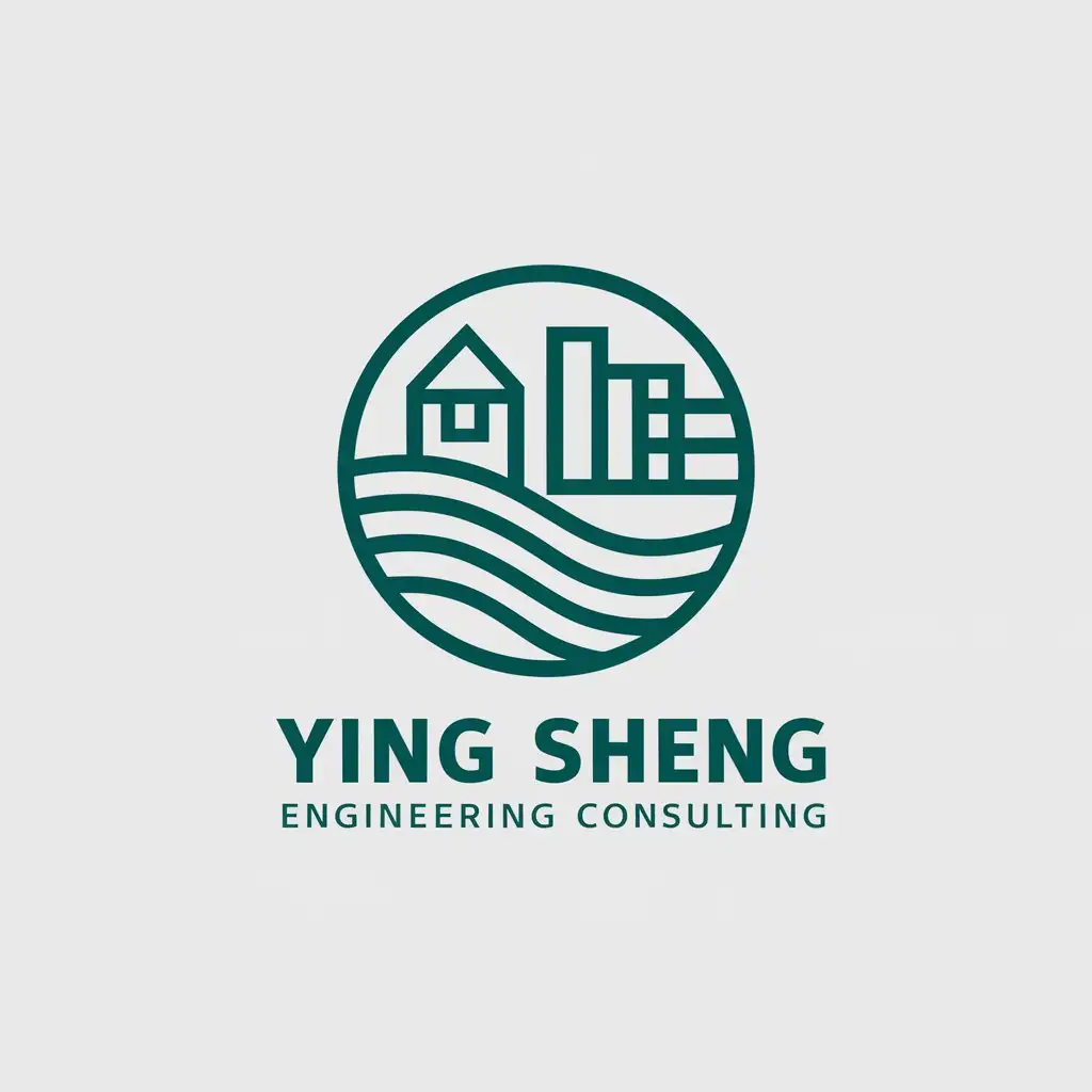 LOGO-Design-for-Ying-Sheng-Engineering-Consulting-Water-Conservancy-Theme-with-Moderate-Design