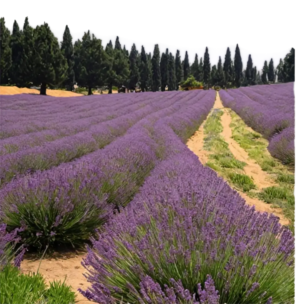 Vibrant-PNG-Image-of-Lavender-Field-Capturing-Serenity-and-Beauty-in-High-Quality