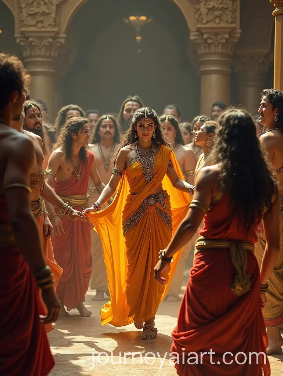 Draupadis-Defiance-in-the-Court-of-Hastinapura