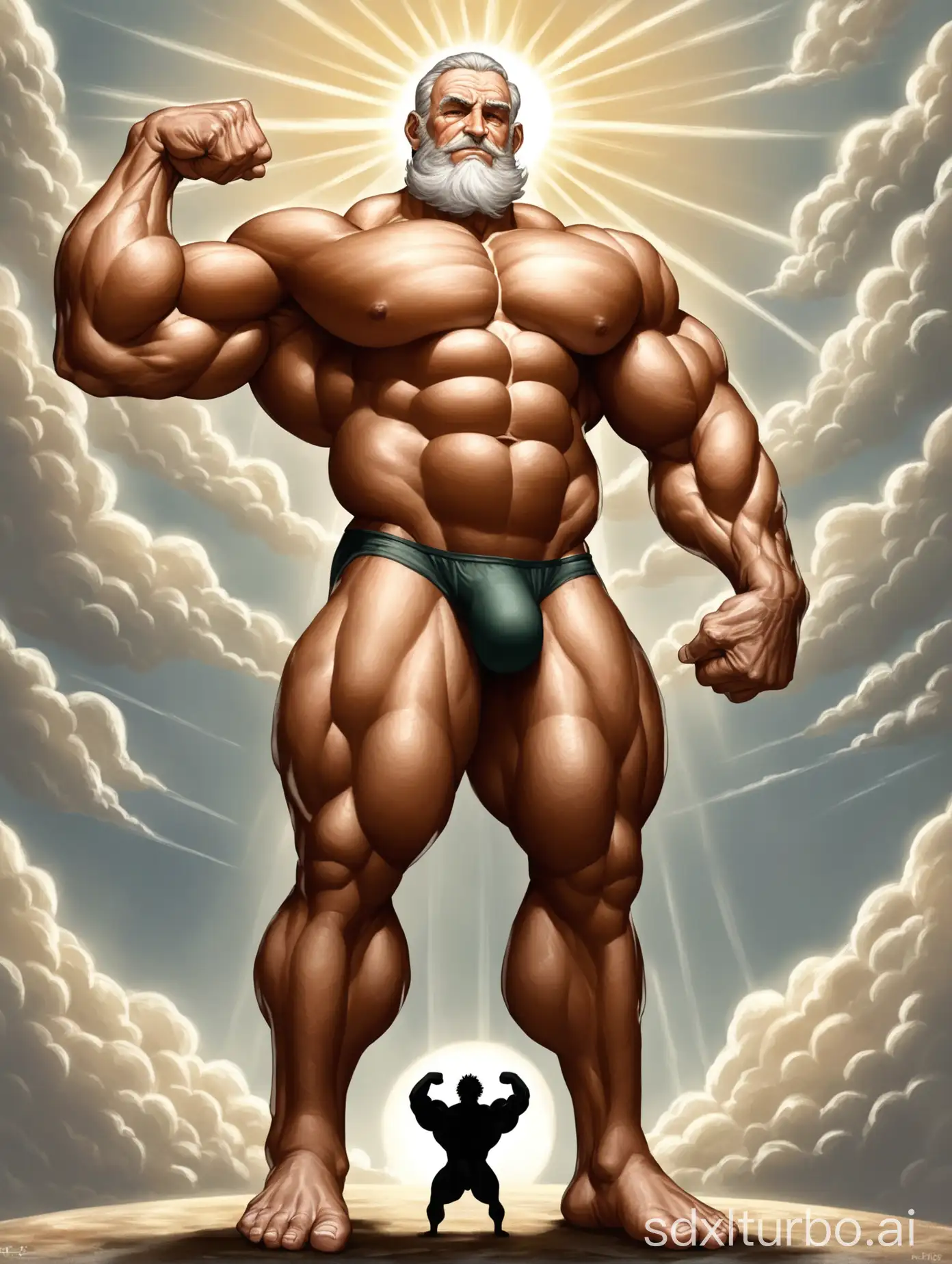 Godly-Old-Man-Lifting-Earth-with-Massive-Strength