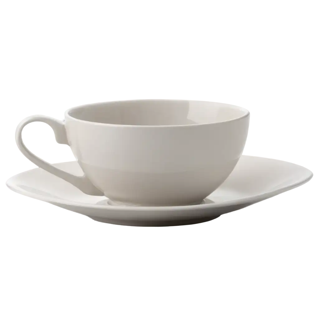 HighQuality-PNG-Image-of-a-Cup-and-Saucer-on-a-White-Background-for-Versatile-Use