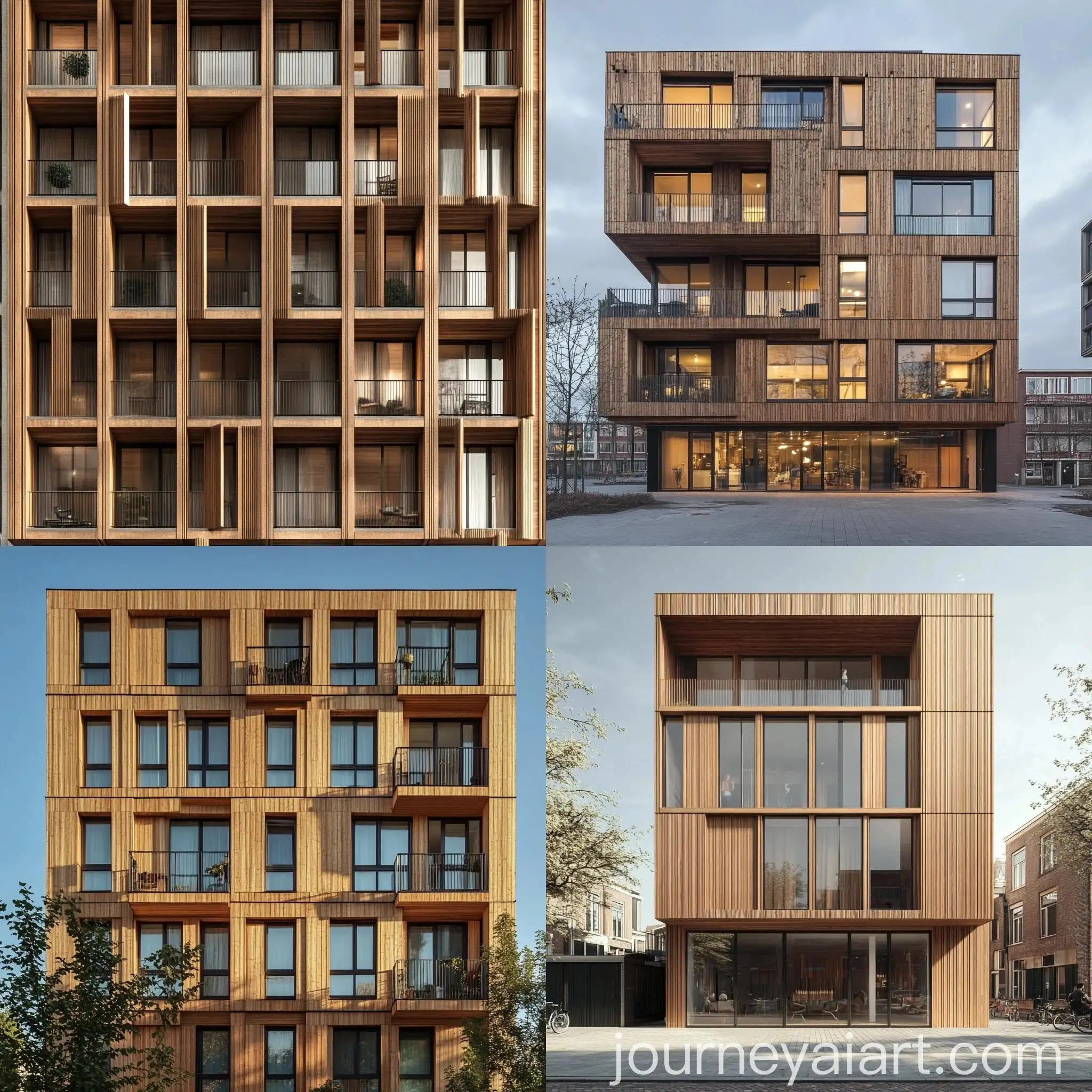Tall-Wooden-Facade-Building-Urban-Architecture-Design