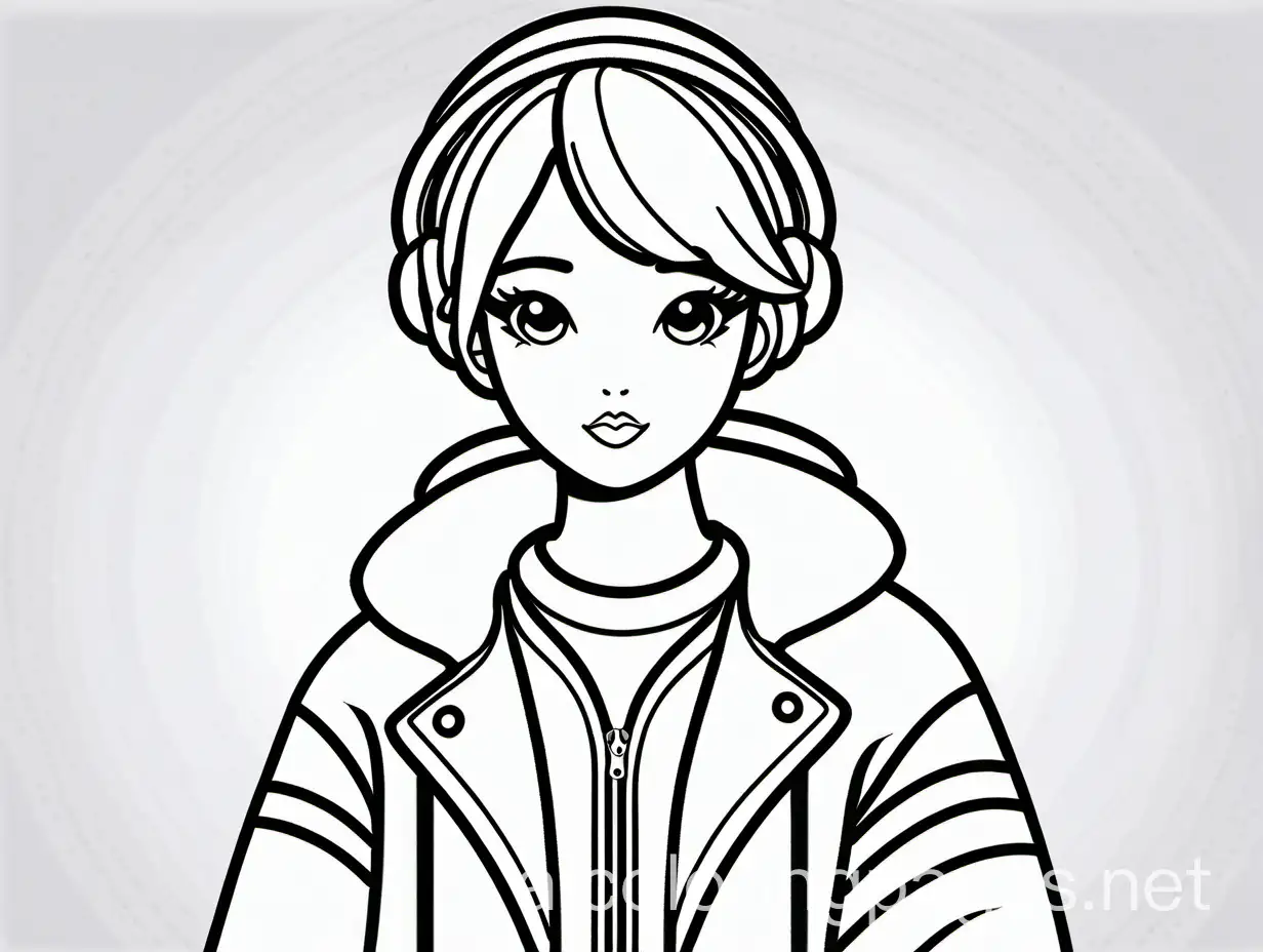 Kpop-Inspired-Character-Coloring-Page-with-Abstract-Hairstyles-and-Outfits