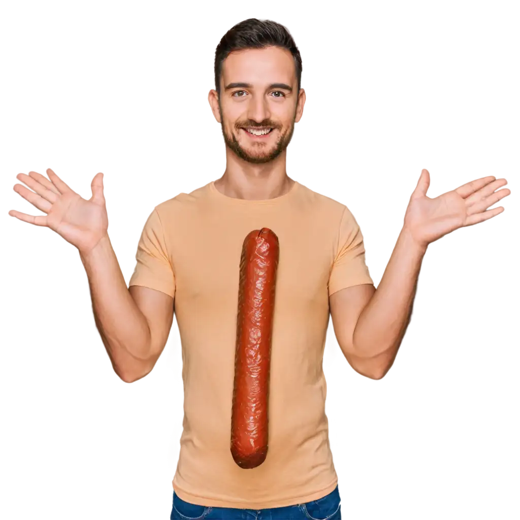 Optimistic-Sausage-PNG-Inspiring-Positivity-with-AI-Art