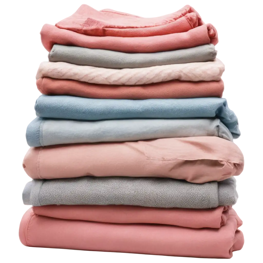 Neatly-Washed-Clothes-Stack-PNG-HighQuality-Image-for-Digital-Design-and-More