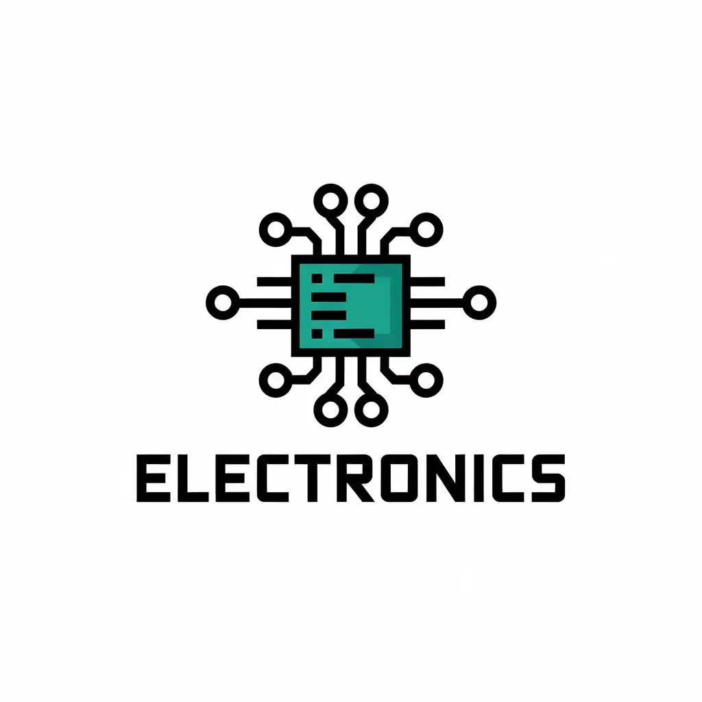 LOGO Design for Electronics Circuit Symbol in Modern Style for Technology Industry