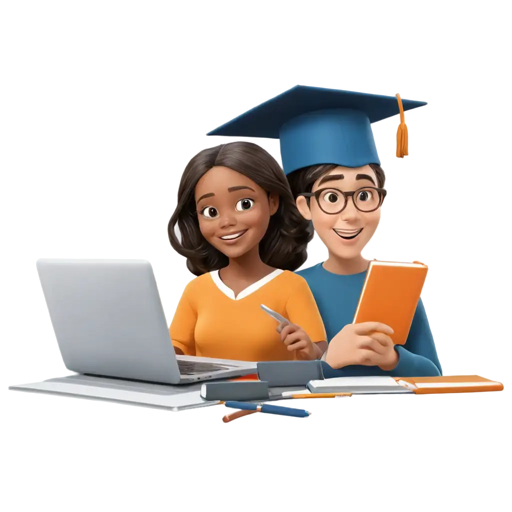 Digital-Education-Scholarship-Illustration-PNG-for-Academic-and-Online-Learning