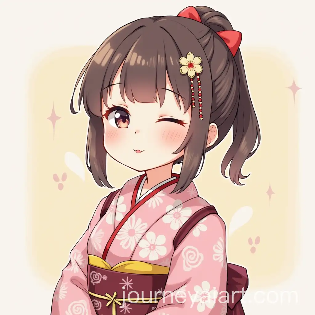 Cute-Japanese-Girl-in-Traditional-Kimono