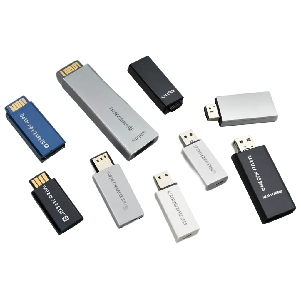 HighQuality-PNG-Image-of-Various-Models-of-Pen-Drives-Data-Storage-Solutions